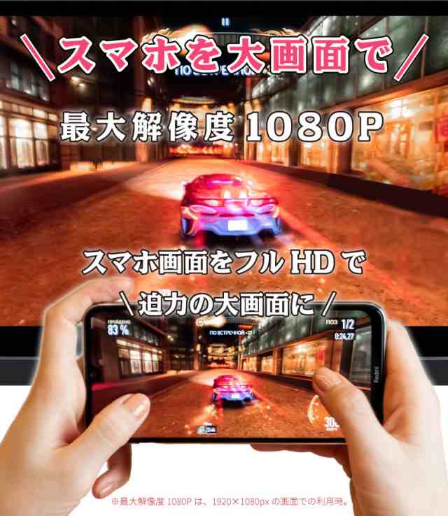 スマホ Iphone Hdmi変換ケーブル 2m Hdtvケーブル ミラーリング 1080p フルhd 大画面 テレビ Pc パソコン プロジェクター カーナビ Lightの通販はau Pay マーケット 発掘市場