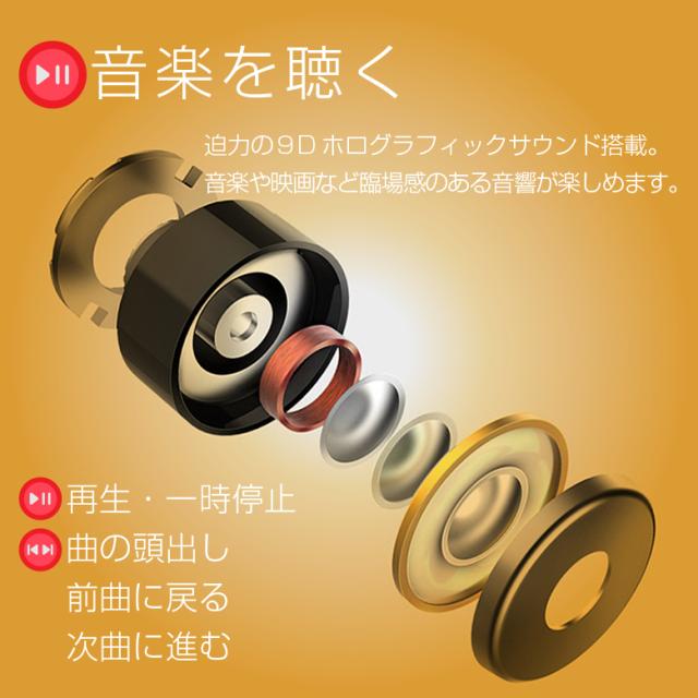 ワイヤレスイヤホン Bluetooth5 0 自動ペアリング 3 5時間再生 両耳 Iphone Android 完全ワイヤレスイヤホン 左右分離型 完全独立型 片耳の通販はau Pay マーケット 発掘市場