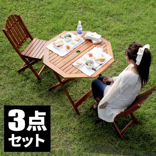 ガーデンテーブルセット テーブルセット ベランダ ウッドデッキ ガーデン テーブル セット 木製 折りたたみ チェアー 椅子 折り畳み 屋の通販はau Pay マーケット サムライ家具 Au Pay マーケット店