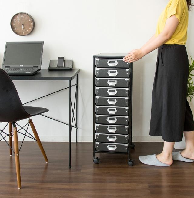 引き出し いっぱい チェスト 書類 ファイル 書類棚 収納 おしゃれ 棚 書類収納 ボックス レターケース ワゴンチェスト ワゴンキャスタの通販はau Pay マーケット サムライ家具 Au Pay マーケット店