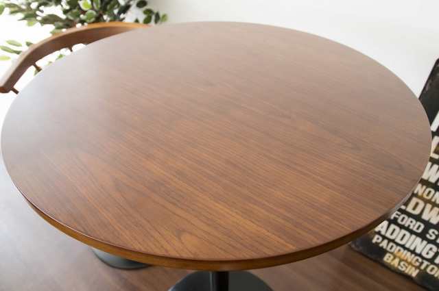 カフェテーブル カウンターテーブル 丸 木製 コーヒーテーブル 