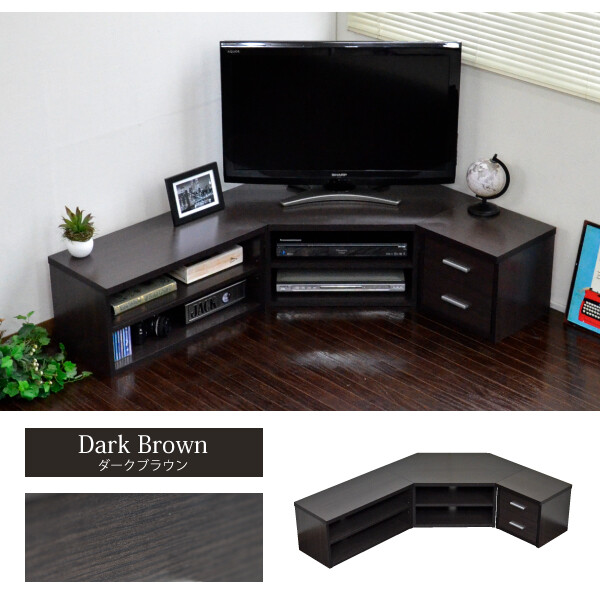 テレビ台 コーナー ローボード おしゃれ テレビボード 収納 L字 木製 引き出し 北欧 ブラウン L字型 ロータイプ 木目 アンティークの通販はau Pay マーケット サムライ家具 Au Pay マーケット店