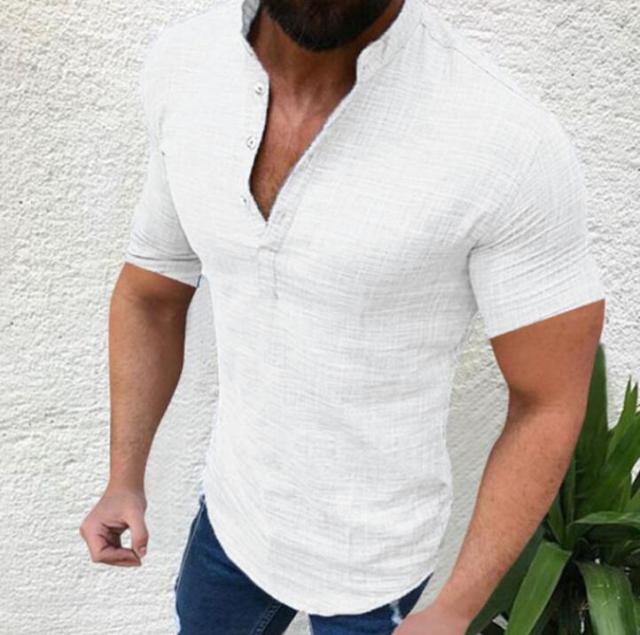 激安 メンズ シャツ 半袖シャツ リネンシャツ 綿麻シャツ 麻混シャツ カジュアルシャツ 白シャツ 通気 吸汗 S 5xlの通販はau Pay マーケット 安価ショップ