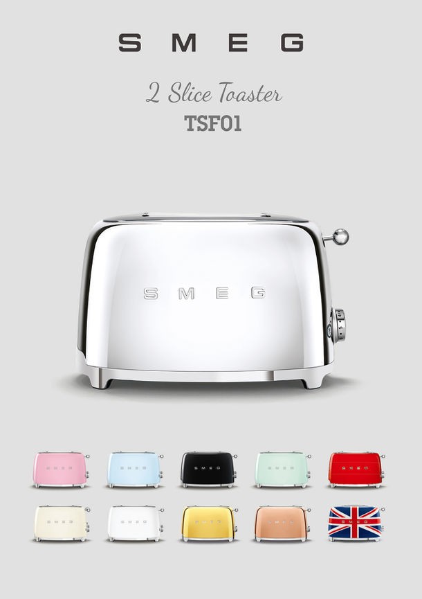 smeg Toaster TSF01 RoseGoldローズゴールド /SMEG/スメッグ