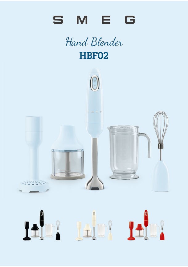 日本正規品】smeg Hand Blender HBF02 Cream クリーム /SMEG/スメッグ