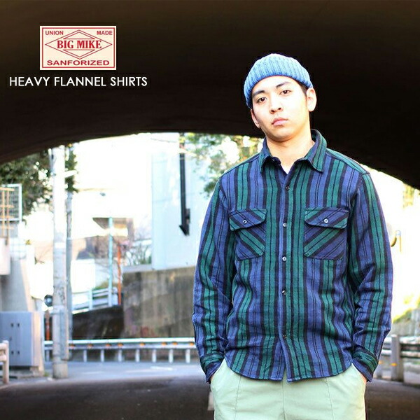 BIG MIKE ビッグマイク / HEAVY FLANNEL SHIRTS ヘビーフランネルシャツ (101935) メンズ (2019秋冬)_1
