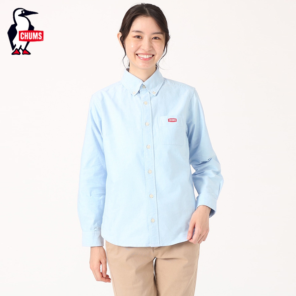 チャムス CHUMS / CHUMS OX L/S Shirt チャムスオックスロングスリーブシャツ (CH02-1181) (2023秋冬) チャムス CHUMS / CHUMS OX L/S Shirt チャムスオックスロングスリーブ