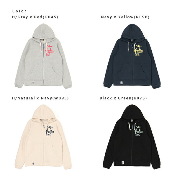 チャムス CHUMS / Booby Logo Zip Parkaブービーロゴジップパーカー / CH00-1420 / 2024秋冬_2