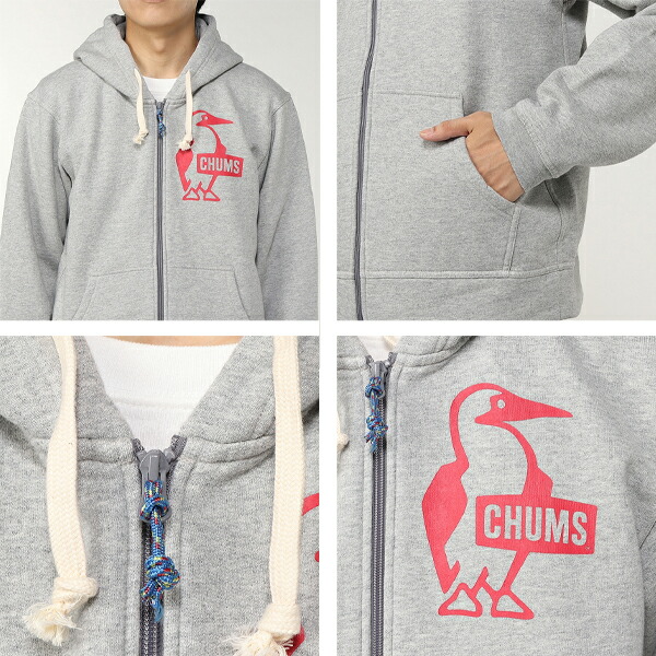 チャムス CHUMS / Booby Logo Zip Parkaブービーロゴジップパーカー / CH00-1420 / 2024秋冬_4