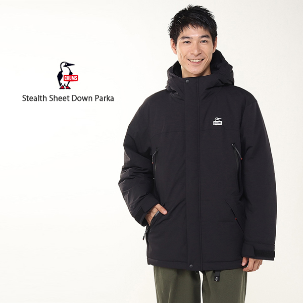 チャムス CHUMS / Stealth Sheet Down Parka ステルスシートダウンパーカー / CH04-1483 / ダウンジャケット / アウター / シンプル / アウトドア / カジュアル / 撥水 / メンズ / 2025秋冬_1