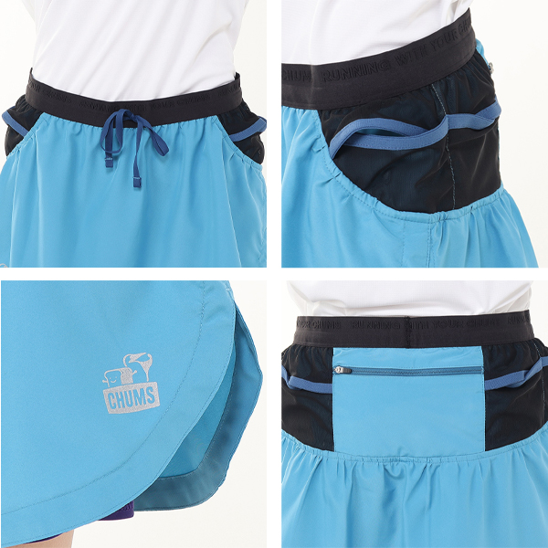 チャムス CHUMS / CHUMS X みゃこ Running Skirt チャムス×みゃこ