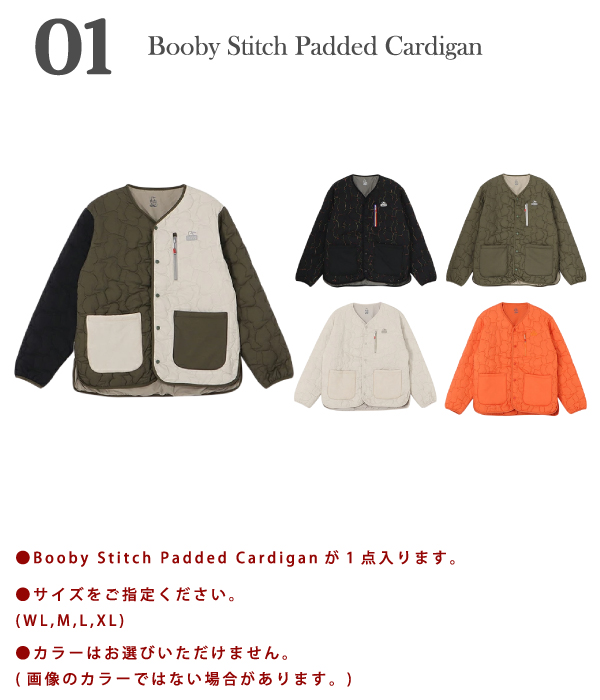 CHUMS チャムス / 2026年新春福袋 E / Booby Stitch Padded Cardigan 