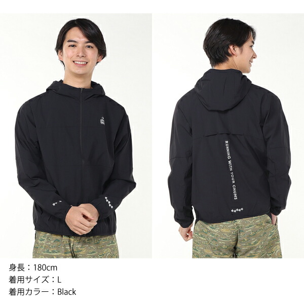 チャムス CHUMS / ランニングジャケット Running Jacket / CH04-1448 CH14-1448 / 2025秋冬 / ランニング / 撥水加工 / ストレッチ素材 / 夜間 / ユニセックス / チャムス CHUMS / ランニングジャケット Running Jacket / CH04-1448
