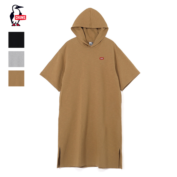 チャムス CHUMS / Keystone S/S Hooded Dress キーストーンショートスリーブフーデッドドレス / CH18-1341 / レディース / ワンピース / ショートスリーブ / シンプル / リラックス / 2025春夏