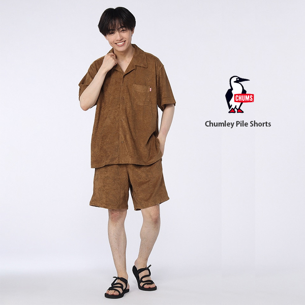チャムス CHUMS / Chumley Pile Shorts チャムリーパイルショーツ / CH03-1425 / パイル素材 ショーツ 短パン ジャカード編み / ハーフパンツ / 2026春夏_1