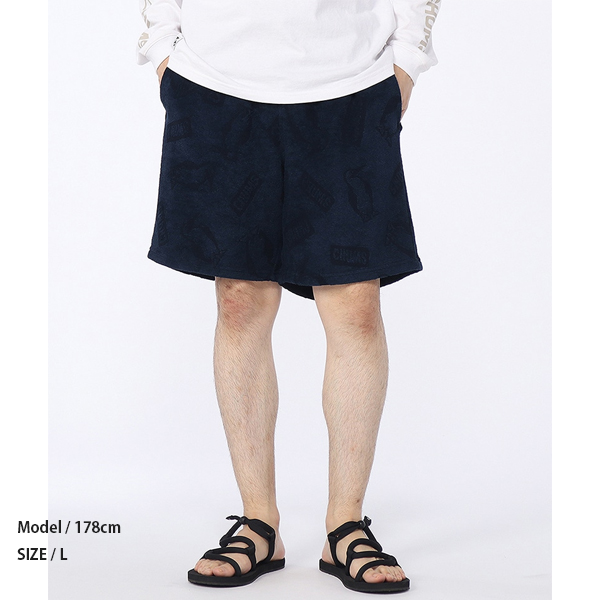 チャムス CHUMS / Chumley Pile Shorts チャムリーパイルショーツ / CH03-1425 / パイル素材 ショーツ 短パン ジャカード編み / ハーフパンツ / 2026春夏_9