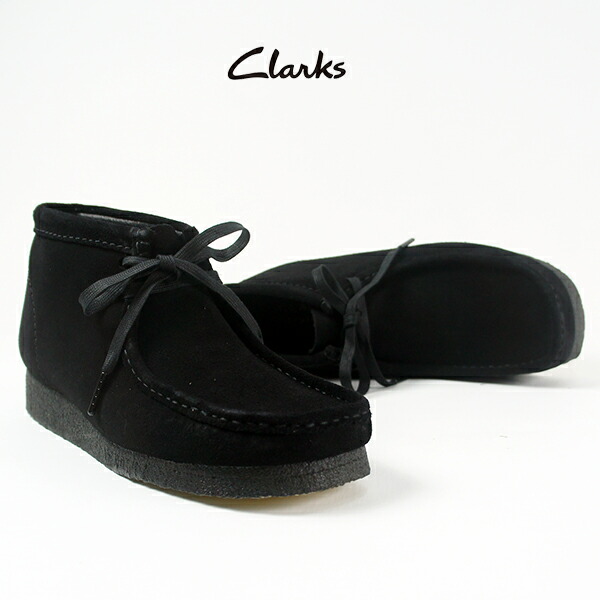 CLARKS クラークス / Wallabee Boot メンズ ワラビーブーツ (ブラックスエード) (129826155517) (CLARKS ORIGINALS)_1