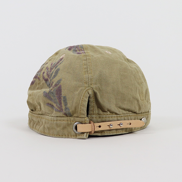 デコー DECHO / ヘリンボーン コメキャップ / HERRINGBONE KOME CAP / 8-7AD25 / コメキャップ / 花柄 刺繍 / ユニセックス / 日本製 / 2025秋冬 デコー DECHO / ヘリンボーン コメキャップ / HERRINGBONE KOME CAP