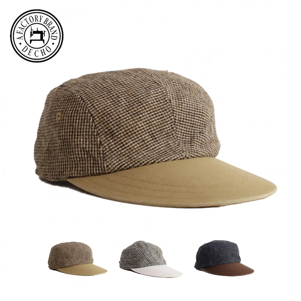 デコー DECHO / CHECK & MOLESKIN DUCKBILL JET CAP / 9-4AD25 / キャップ / コットン / チェック柄 / ユニセックス / 日本製 / 2025秋冬 / ネコポス配送