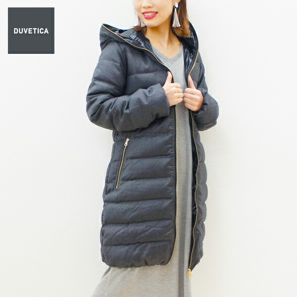 50%OFF / DUVETICA デュベティカ / ACE-wool アチェウール ダークグレー GRIGIO FUMO / 192-D8111140N00-10870 / 2019-20秋冬モデル / ウールダウンコート 44,220円