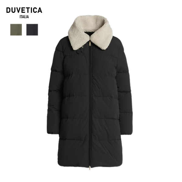 20%OFF / デュベティカ DUVETICA / NITTAWOSEW / ニッタウォソウ / 252WB1-10720-00-10520 / 846 OLIVA / 999 NERO / ミドル丈コート / ストレートシルエット / レディース / 2025-26秋冬モデル