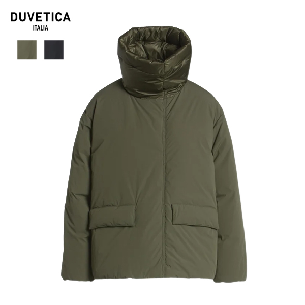 20%OFF / デュベティカ DUVETICA / TADEWI / タデウィ / 252WB1-10750-00-10520 / 846 OLIVA / 999 NERO / ショート丈ダウンジャケット / フード収納 / レディース / 2025-26秋冬モデル