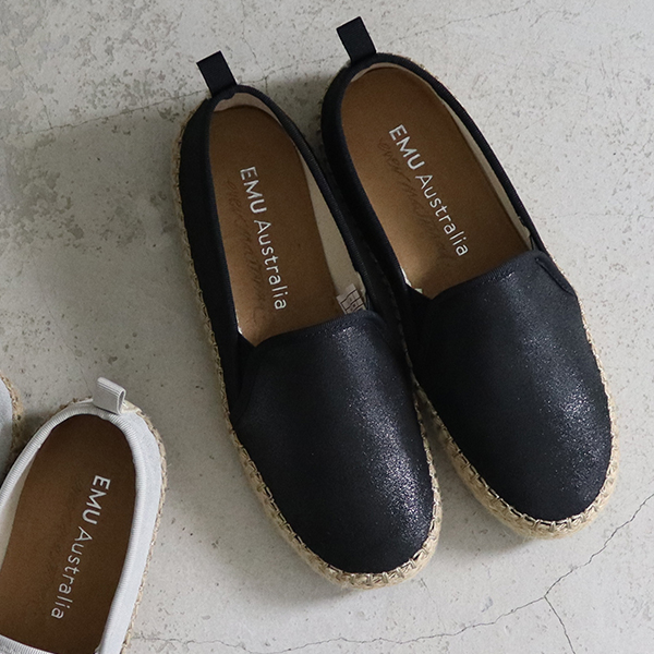 20%OFF / エミュ EMU / Gum Metallic メタリック エスパドリーユ