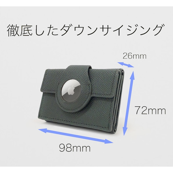 20%OFF / フェルミプラス FERMI+ / TriFold Wallet for AirTag / AirTag専用三つ折り財布 / コンパクト / 3つ折り財布 / スマートウォレット / 日本製 / 本牛革 / シンプル / ユニセックス / fermi002_3