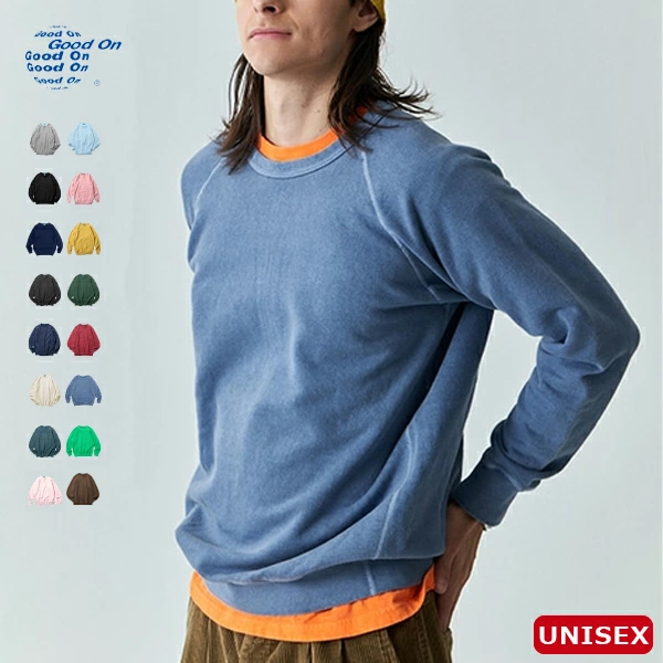 グッドオン GOOD ON / ラグランクルースウェット / GOBW-101 / クルーネックスウェット / ラグランスリーブ / 日本製 / ユニセックス / 2025春夏 / 2025秋冬 新作