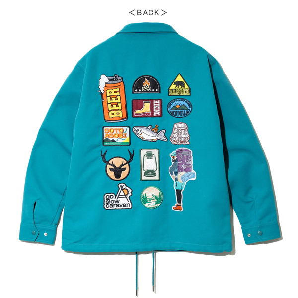 go slow caravan ゴースローキャラバン / T/Cキャンバスワッペンコーチ