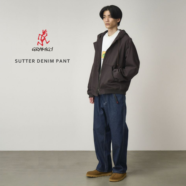 30%OFF / グラミチ GRAMICCI / SUTTER DENIM PANT サッターデニムパンツ / G5FM-P070 / バギーストレートシルエット / メンズ / 2025秋冬_1