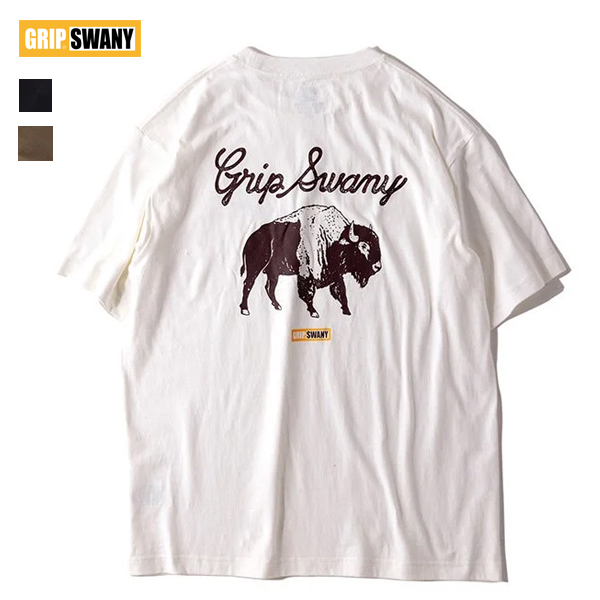 GRIP SWANY / BUFFALO TEE TEE バッファローTEE (GSC-74) (グリップスワニー) (2024春夏) (ネコポス配送)