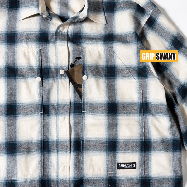 グリップスワニー GRIP SWANY / BRUSHED CHECK SHIRTS / GSMSH-071