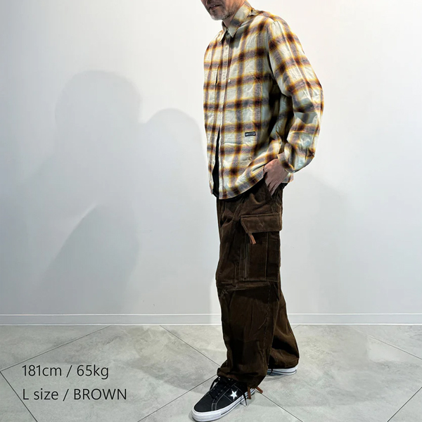 グリップスワニー GRIP SWANY / BRUSHED CHECK SHIRTS / GSMSH-071