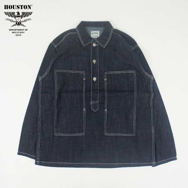 HOUSTON ヒューストン / USA COTTON DENIM ARMY PULLOVER SHIRT USA