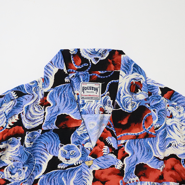 HOUSTON ヒューストン　百虎　アロハ HOUSTON ヒューストン アロハシャツ 百虎 ALOHA SHIRTS TIGER 和