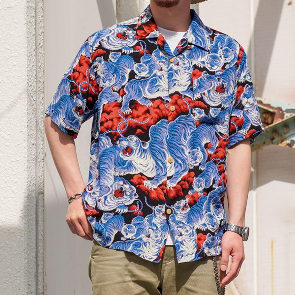 20%OFF / HOUSTON ヒューストン / ALOHA SHIRT (百虎) アロハシャツ