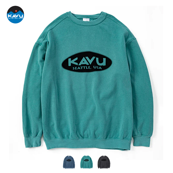 20%OFF / KAVU カブー / Oval Sweat (Confort Colors) オーバルスウェット (コンフォートカラーズ) (19821948) (2023秋冬)
