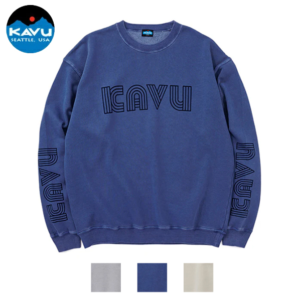 カブー KAVU / Twist Logo Sweat ツイストロゴスウェット / 19822322 / プルオーバー / 長袖 / プリント / ストリート / ユニセックス / 2025秋冬