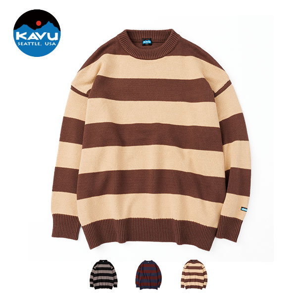 カブー KAVU / Border Knit ボーダーニット / 19823012 / クルーネック / ユニセックス / 2024秋冬