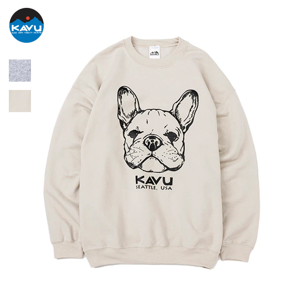カブー KAVU / Dog Sweatドッグスウェット / 19823040 / フレンチブル / スウェット クルーネック / ユニセックス / 2024秋冬