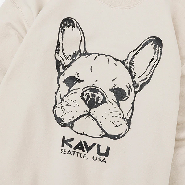 カブー KAVU / Dog Sweatドッグスウェット / 19823040 / フレンチブル / スウェット クルーネック / ユニセックス / 2024秋冬 カブー KAVU / Dog Sweatドッグスウェット / 19823040 / フレンチブル