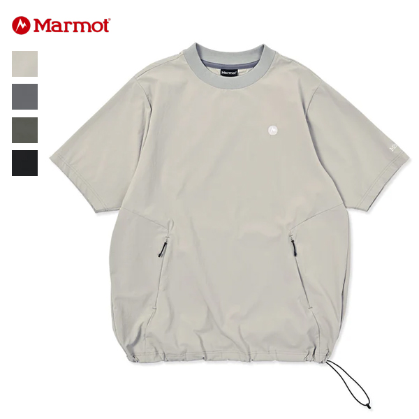 マーモット Marmot / MMT Light 4way Woven S/S ライトフォーウェイ ウーブンショートスリーブ / MTSS26MTP016 / ユニセックス / Tシャツ 半袖 ストレッチ 撥水 軽量 / 2026春夏 / ネコポス対応