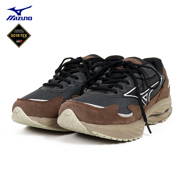ミズノ / mizuno / WAVE RIDER β GTX ウエーブライダー ベータ ゴアテックス / D1GA245205 / GORE-TEX / ブラック×ブラック×ブラウン / 防水 / 透湿 / 防風 /メンズ / 2025秋冬