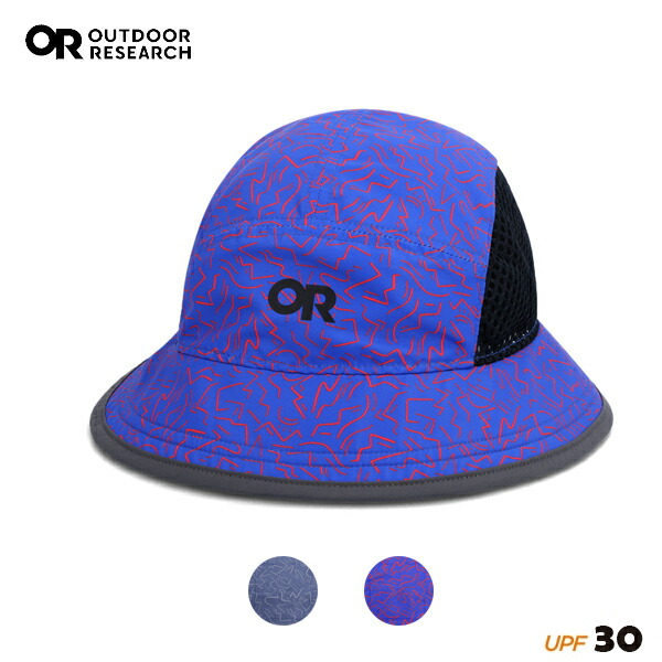 バケットハット 青 文字プリント OUTDOOR RESEARCH / Swift Bucket Hat Printed スイフトバケット
