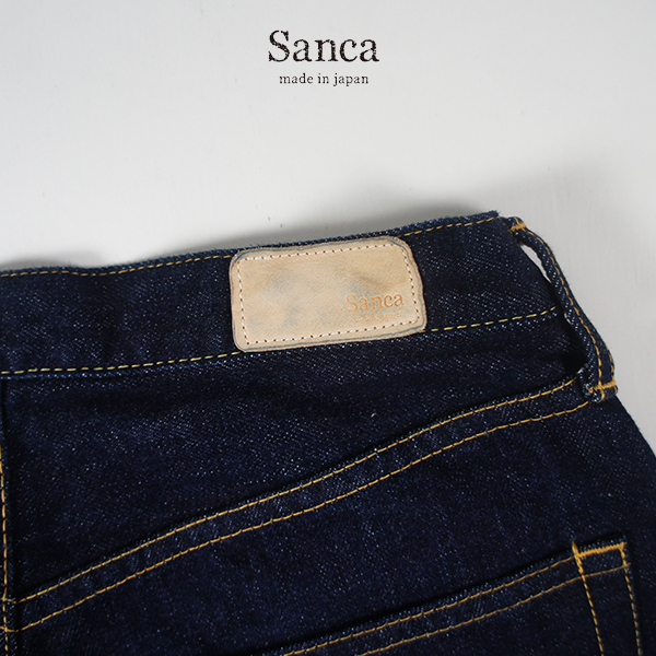 サンカ Sanca / 15.5OZ DENIM 5P TAPERED FIT / PT01 / INDIGO / テパードデニムパンツ / メンズ / 日本製 デニム