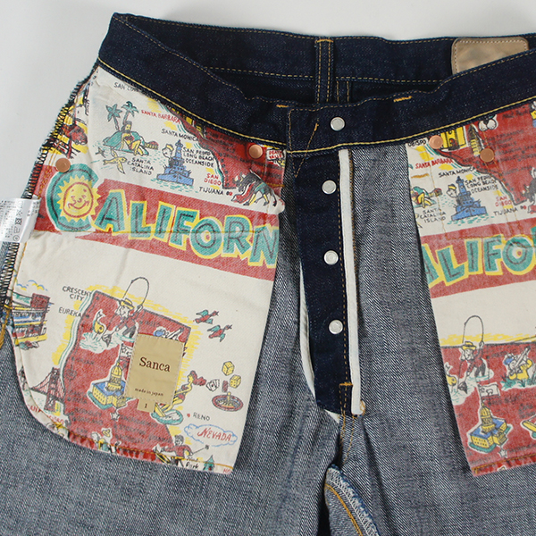 サンカ Sanca / 15.5OZ DENIM 5P TAPERED FIT / PT01 / INDIGO / テパードデニムパンツ / メンズ / 日本製 デニム