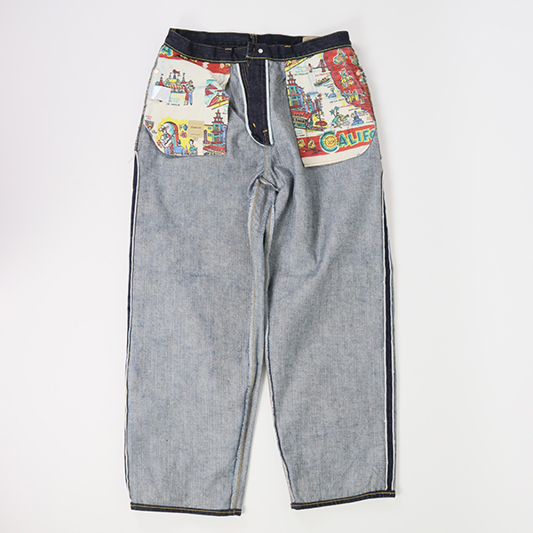 サンカ Sanca / 15.5OZ DENIM 5P WIDE FIT / PT06 / INDIGO / ワイドデニム パンツ / メンズ / 日本製 デニム