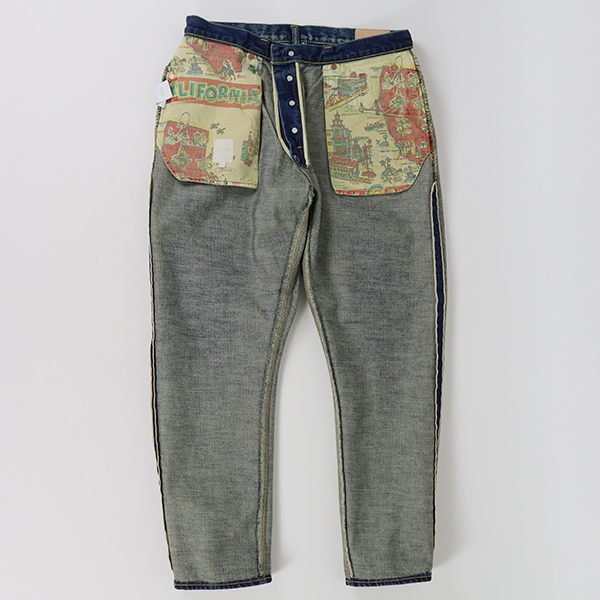 サンカ Sanca / 15.5OZ DENIM 5P TAPERED FIT USED INDIGO / S25FPT02 / テパードデニムパンツ / ユーズド加工 / メンズ / 日本製 デニム