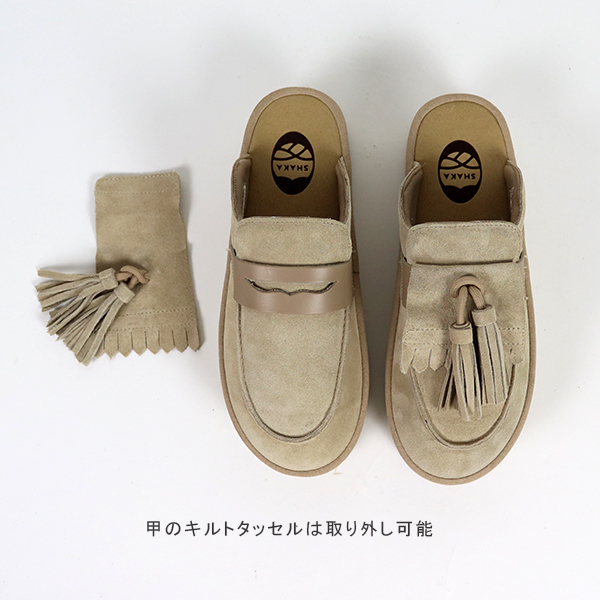 シャカ SHAKA / TASSEL LOAFER MULE PLATFORM タッセル ローファー